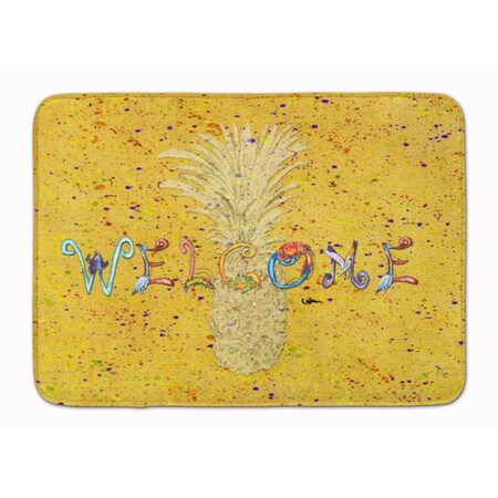 Carolines Treasures Pineapple Machine Washable Memory Foam Mat 8557-RUG